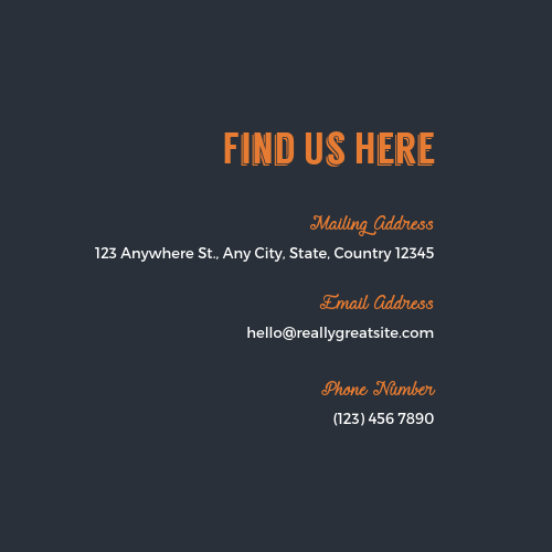 mailing address
